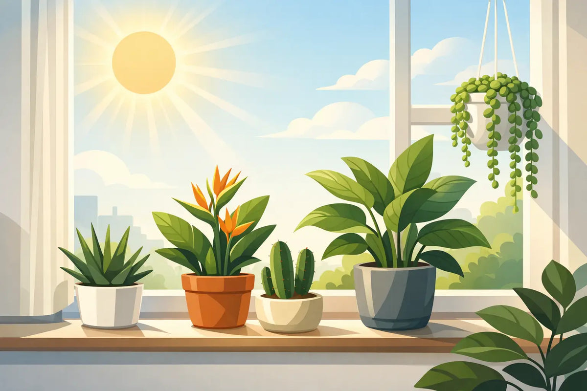 Zimmerpflanzen für sonnige Fenster richtig wählen