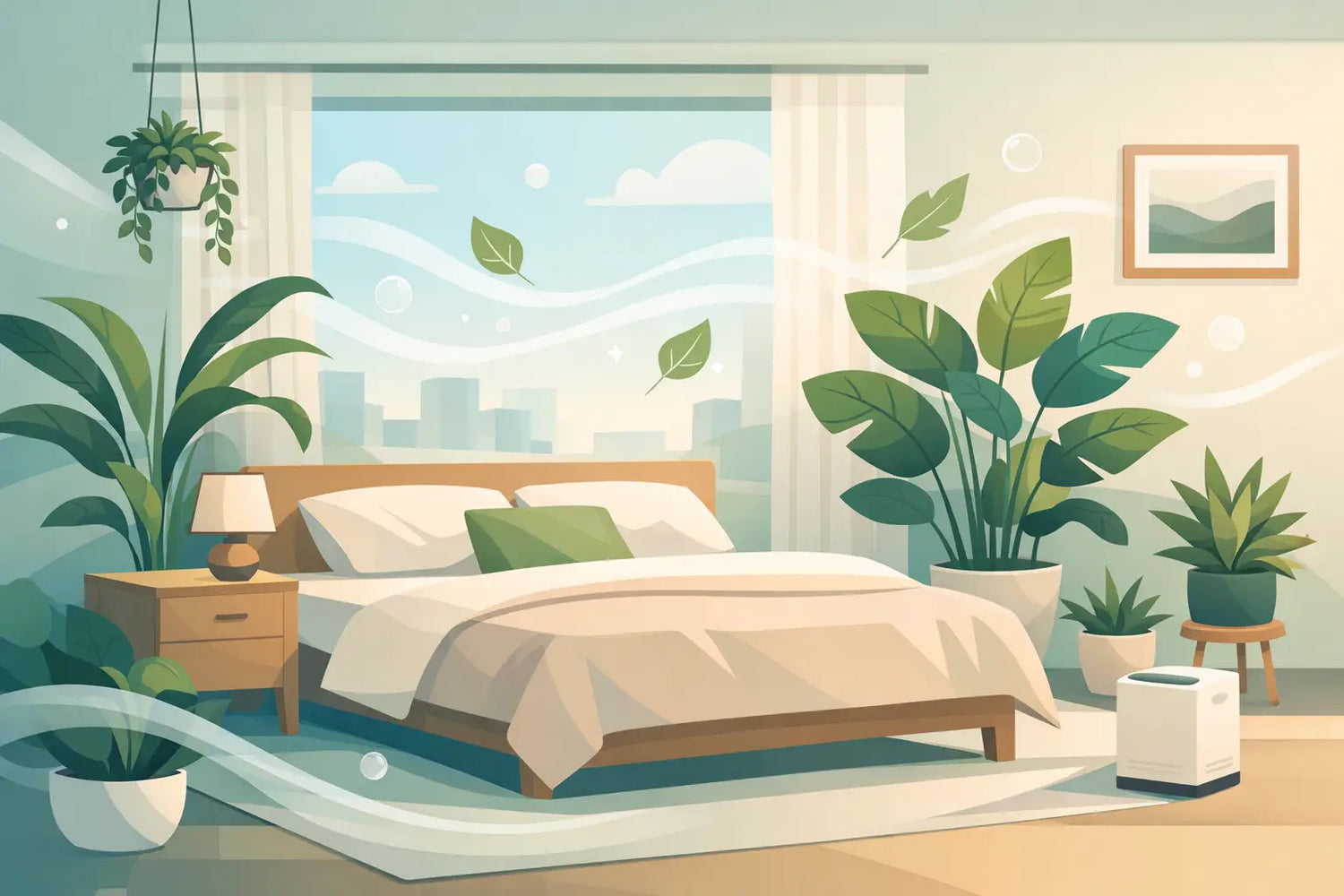 Schlafzimmer Pflanzen luftreinigend wählen