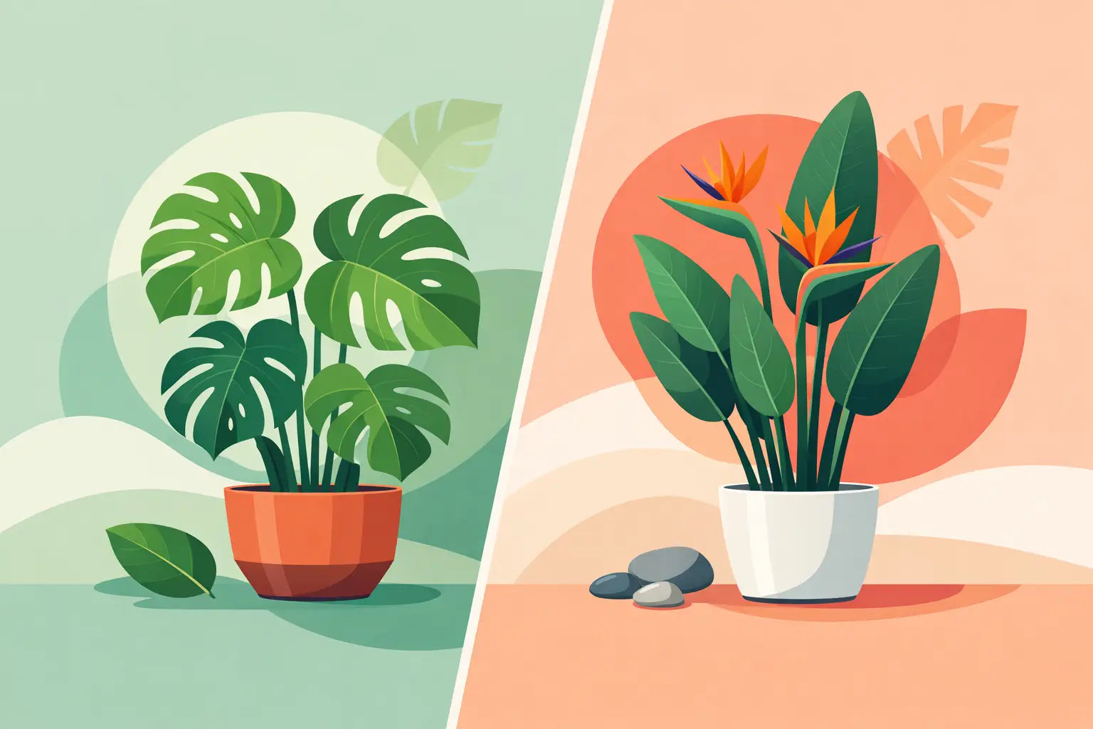 Monstera oder Strelitzie - welche passt besser?